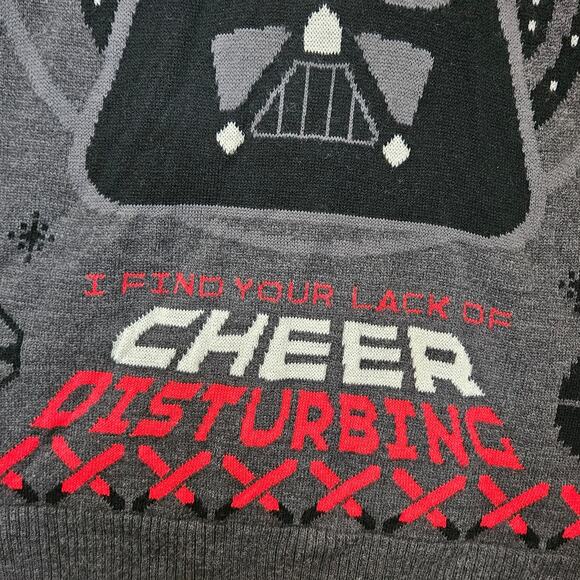 Star Wars Men's XXXL Darth Vader Ugly Christmas Sweater - Picture 2 of 5